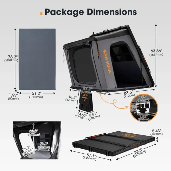 Carpa de Techo Rígida Kalbarri Gen 2 Lite San Hima