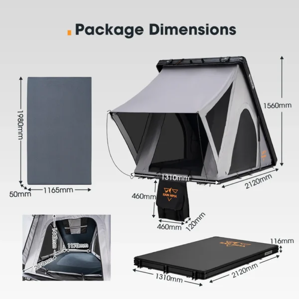 Carpa de Techo Rígida Kalbarri Lite San Hima