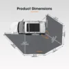 Toldo Lateral para Auto 270-L San Hima