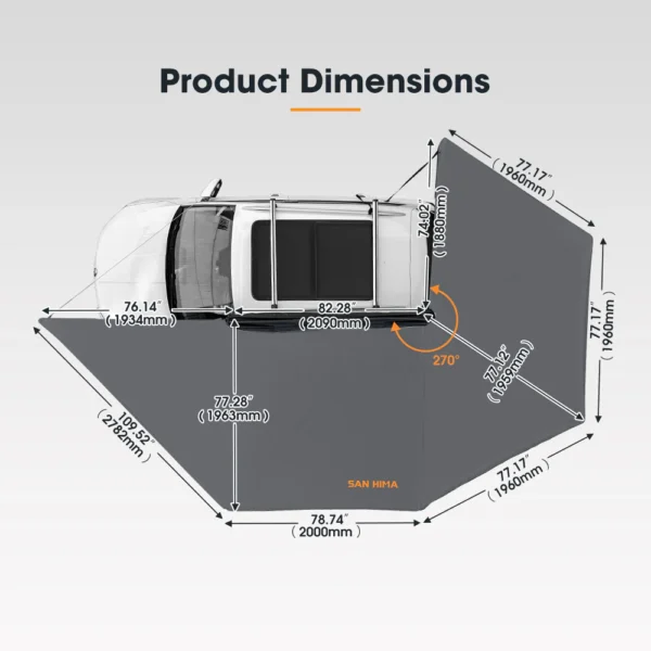 Toldo Lateral para Auto 270-L San Hima