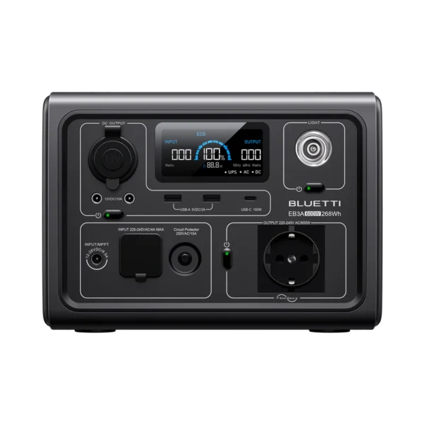 Bluetti-EB3A-main BLUETTI EB3A Estación de energía portátil | 600 W 268 Wh